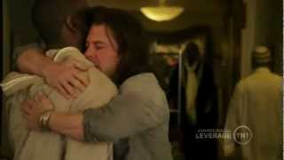 Leverage S4 eliot and hardison hug each other [upl. by Yelreveb741]