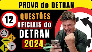 Simulado do DETRAN 2024 12 Questões da Prova teórica do DETRAN Exame legislação de trânsito 2024 [upl. by Behre]