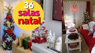 36 ideias para decorar sua sala para o nataldecoração natal🎄 [upl. by Otipaga]