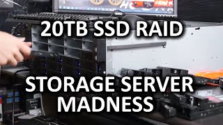 24 SSD RAID  Over 20TB of SSD Storage [upl. by Airb]