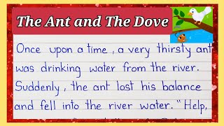 The Ant🐜 And The Dove 🕊️ Story In English  Moral Stories  Bedtime Stories For Kids  Short Story [upl. by Ydollem]