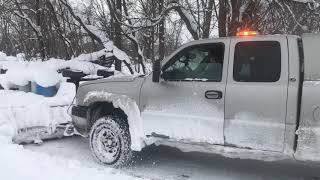 Blizzard Speedwing Snow Plow w Duramax Diesel [upl. by Briana]