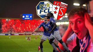 Heftige Pyroshows von Luzern  FC Luzern  FC Sion  CSSL Stadionvlog 😨🔥 [upl. by Eillac]