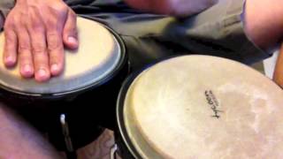 How to play bongos Merengue playing along [upl. by Nnaacissej]