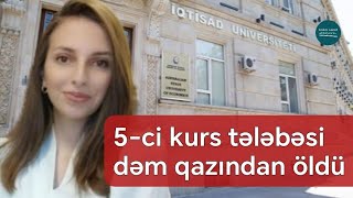 5ci kurs tələbəsi dəm qazından öldü  Foto  Doğru Xəbər Az [upl. by Hgielak]