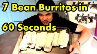 7 Taco Bell Burritos Eaten in 60sec  60 Second Series Ep4 [upl. by Barcellona]