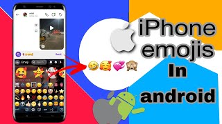 iPhone emojis android me kaise kare  How to use iPhone emoji in android🥰 iphone anroid emoji [upl. by Nette474]