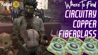 Fallout 76 Where to Find Circuitry Copper Fiberglass  TELEPHONES [upl. by Coppola]