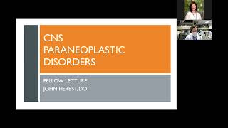 Neuro Lecture Paraneoplastic Syndromes with Dr John Herbst [upl. by Anama]