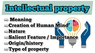 Basic concept of Intellectual property [upl. by Ahsekim638]