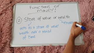 4 Functions of Money  Economics  Financial Econommics  Alevel Economics  Macroeconomics [upl. by Nylarak]