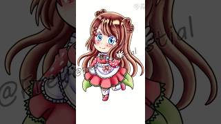 Vtuber Chibi Emirichu emirichu chibi art shortvideo shorts short shortsvideo drawing [upl. by Annibo]