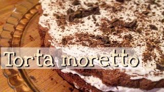 Torta moretto PAN DI SPAGNA al CACAO con PANNA [upl. by Astrea]