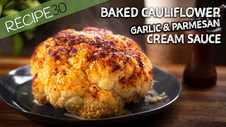 How Can a Vegetable Taste so Good Baked Garlic Cauliflower try it [upl. by Llenaj909]