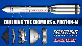 How To Build ProtonM Rocket With ExoMars Rover in Spaceflight Simulator 152 [upl. by Angid]