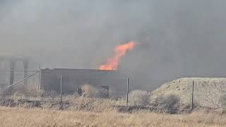 Brush Fire and Structure Fire Holiday Incident Rosamond Ca [upl. by Crystal]