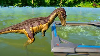 Baryonyx Fishing in Jurassic World Evolution Dinosaurs [upl. by Eissak103]