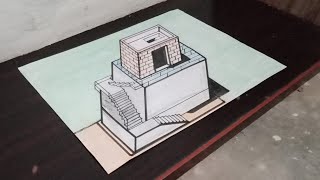 How To Draw Optical Illusion 3Dऑप्टिकल इल्यूजन 3डी कैसे बनाएंoptikal ilyoojan 3dee kaise banaen [upl. by Gerhard]