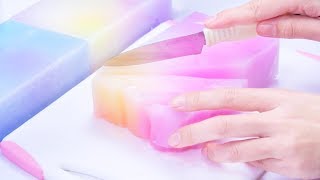 【ASMR】Gradation Sponge Slime メラミンスポンジてんこ盛りスライム【音フェチ】 [upl. by Eivets102]