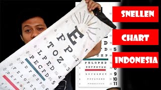 Snellen Chart Indonesia  Snellen chart test  Alat periksa mata [upl. by Attenborough]