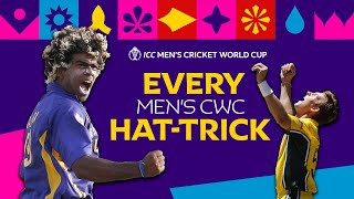 Every Mens Cricket World Cup hattrick ☝️☝️☝️ [upl. by Ueih]