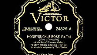 1935 HITS ARCHIVE Honeysuckle Rose  Fats Waller [upl. by Nylyram10]