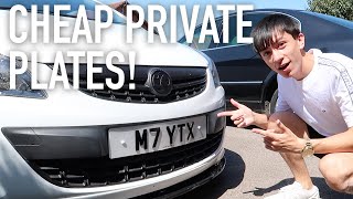 HOW TO BUY CHEAP PRIVATE PLATES UK [upl. by Ellehsat]