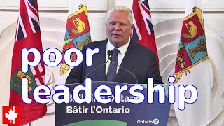 quotUnder Mayor Bonnie Crombie Mississauga shrunkquot Doug Ford take a dig at Ontario Liberal leader [upl. by Ahsiekrats]