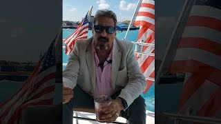 John McAfee Announces 2020 Presidential Campaign at Sea While Running from US Government [upl. by Ennylyak]