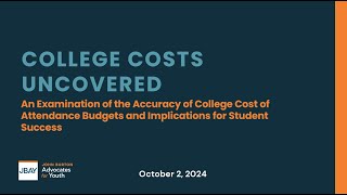 102 Webinar College Costs Uncovered [upl. by Creighton926]