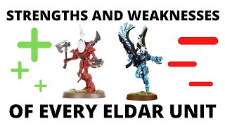 Strengths and Weaknesses of Every Craftworld Eldar Unit  Craftworlds Datasheets from Codex Aeldari [upl. by Aihsotan]