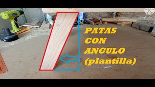 Cómo sacar patas a ángulo corte a patas de mueble de una manera fácil [upl. by Anig581]