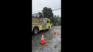 Assessing the storm damage in Sackets Harbor [upl. by Hekker]