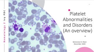 Platelet Abnormalities and Disorders [upl. by Johppah]