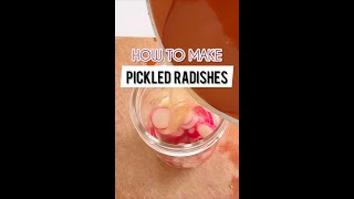 How to Make Easy Quick Pickled Radishes [upl. by Xenophon]