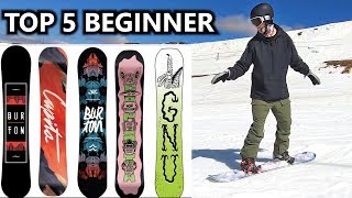 Top 5 Beginner Snowboards of 2020 [upl. by Yedrahs]