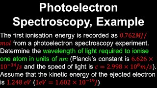 Photoelectron Spectroscopy Example  AP Chemistry [upl. by Ylrebmit]