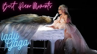 Lady Gagas BEST PIANO PLAYING MOMENTS [upl. by Lemal573]