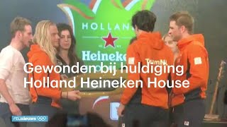 Gewonden bij huldiging in Holland Heineken House  RTL NIEUWS [upl. by Lessig]