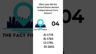 What year did the United States declare independence from Britain quiz comparison news usa [upl. by Sheehan]