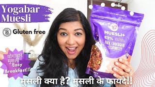 मुसली जो सच में healthy है  Yogabar Muesli Dark Chocolate amp Cranberry  What is Muesli amp Benefits [upl. by Dijam165]