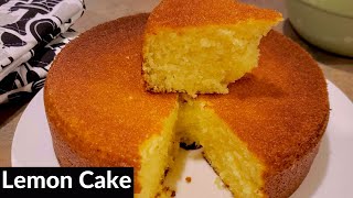 How to Make Fluffy LEMON CAKE  Homemade  Bake with Me [upl. by Buerger]