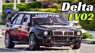 500 Hp Lancia Delta HF Integrale Evo 2 by Sartori Racing  Onboard Action amp Turbo Flutter Sound [upl. by Karlotta]