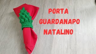 PORTA GUARDANAPO NATALINO crochettutorial [upl. by Ominorej495]