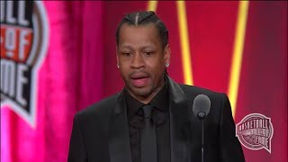 Allen Iversons 2016 Hall of Fame Induction Speech [upl. by Lorri463]