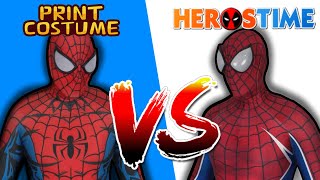 The BEST Place To Buy A SpiderMan Suit  PrintCostume VS Herostime [upl. by Eidac]