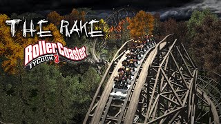 Gravity Group Wooden Coaster  THE RAKE  RollerCoaster Tycoon 3 60fps [upl. by Busiek]