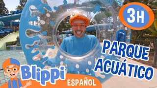 Blippi explora un parque acuático💦 Blippi Español  Videos educativos para niños  Aprende y Juega [upl. by Erdei]