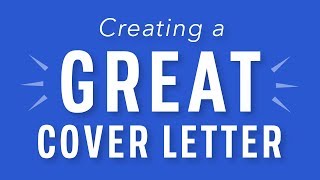 Tips for Creating a Great Cover Letter [upl. by Etnaled]