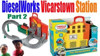 DieselWorks Vicarstown Station Take Along and Play Diecast Thomas and Friends Part 2 [upl. by Ialohcin]